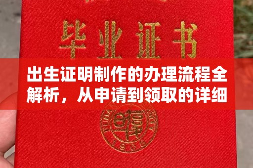 鲤城出生证明制作的办理流程全解析，从申请到领取的详细指南