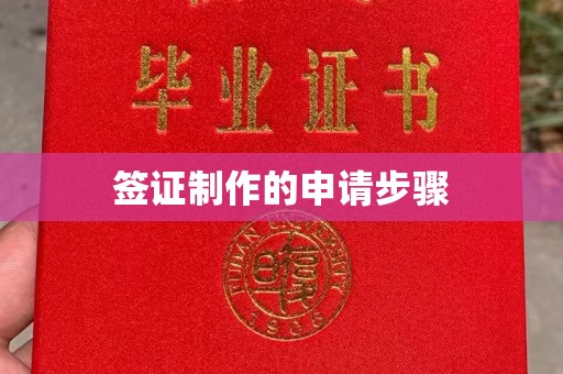 鲤城签证制作的申请步骤