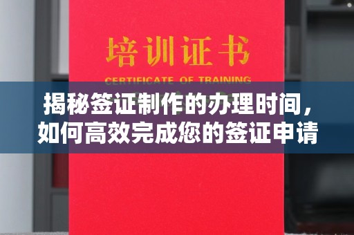 鲤城揭秘签证制作的办理时间，如何高效完成您的签证申请