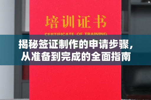 鲤城揭秘签证制作的申请步骤，从准备到完成的全面指南