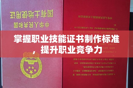 鲤城掌握职业技能证书制作标准，提升职业竞争力