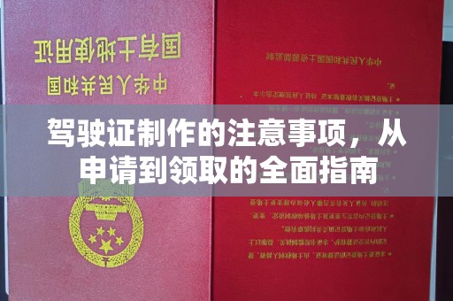鲤城驾驶证制作的注意事项，从申请到领取的全面指南