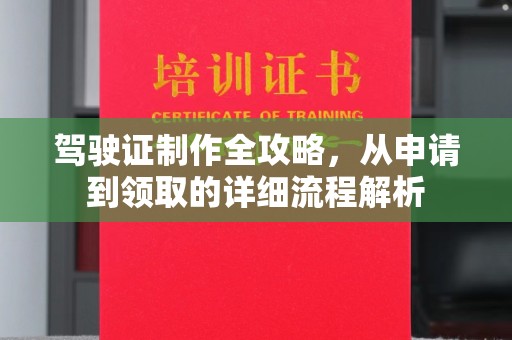 鲤城驾驶证制作全攻略，从申请到领取的详细流程解析